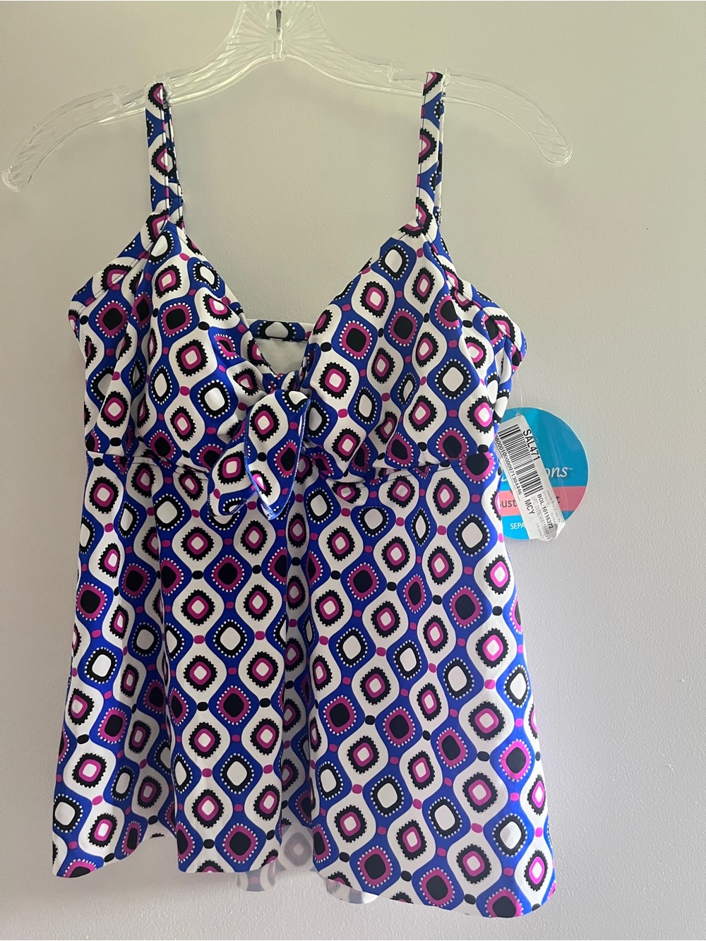 Swim Solutions Geometric Tankini Top